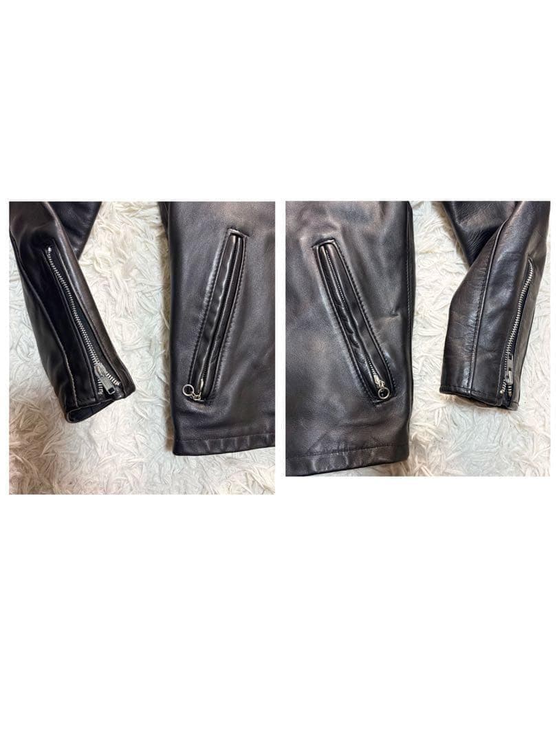 ショット 641 シングルライダースジャケット ボアライナー付　2way