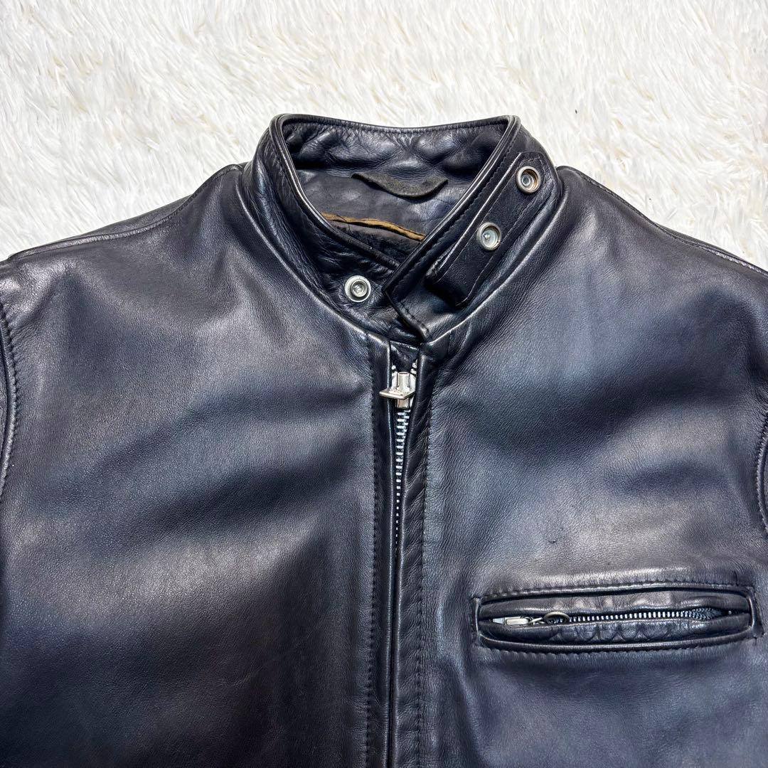 ショット 641 シングルライダースジャケット ボアライナー付　2way