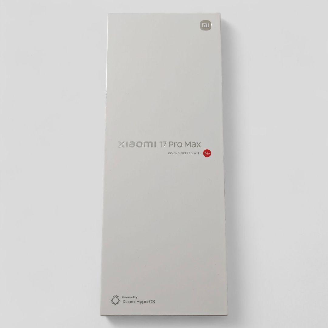 【shuu】XIAOMI 17 Pro Max12GB/512GBホワイト