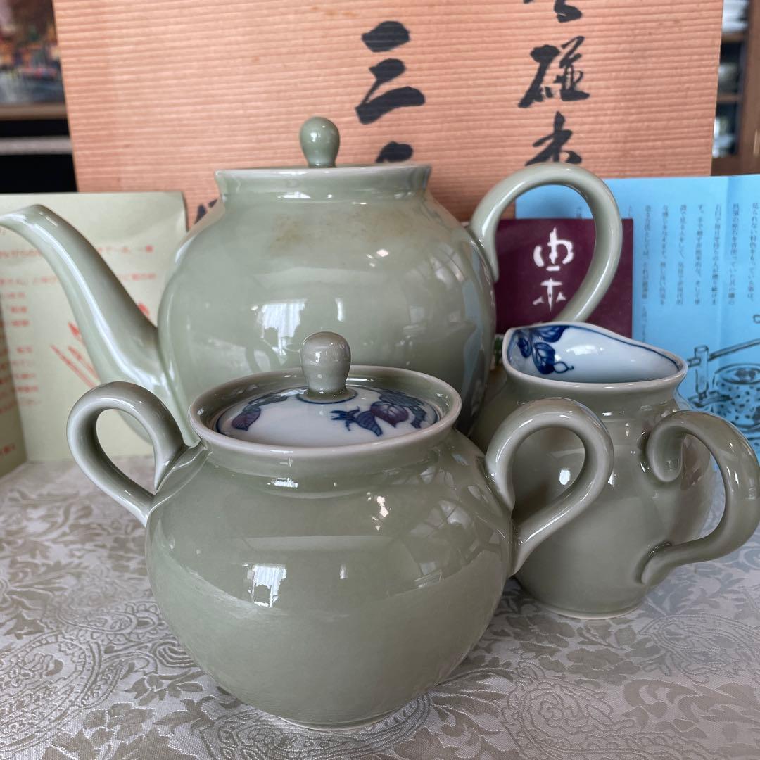 有田焼【源右衛門窯】　ティファニー源　三点揃