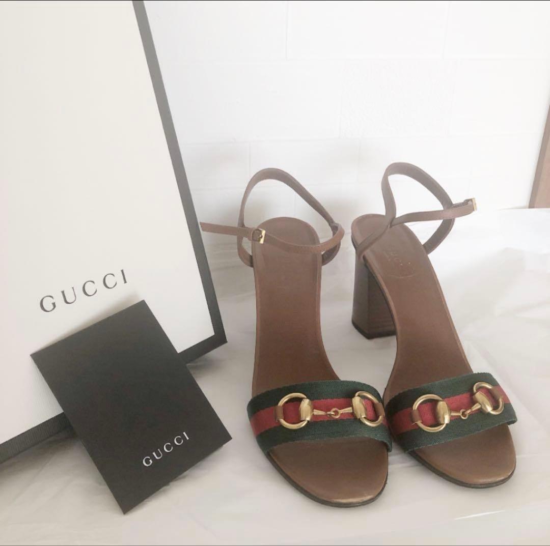 GUCCI グリーン・レッド サンダル