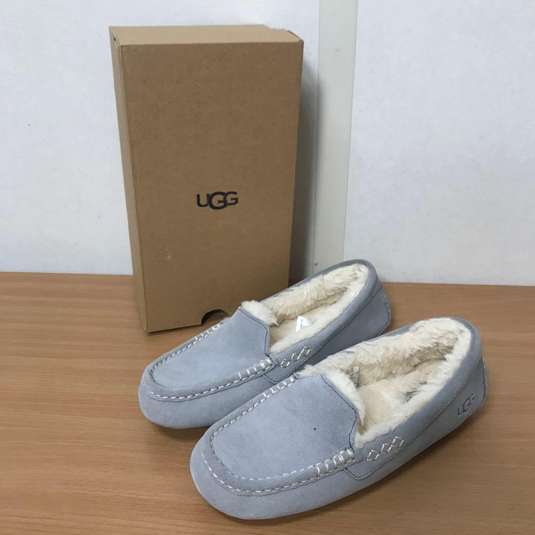 【新品】UGG ANSLEY モカシン ライトグレー 24.0㎝