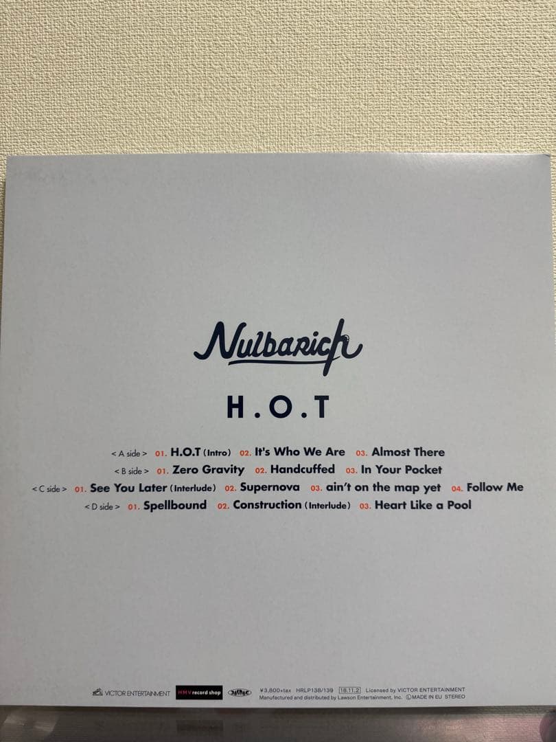 Nulbarich H.O.T. レコード
