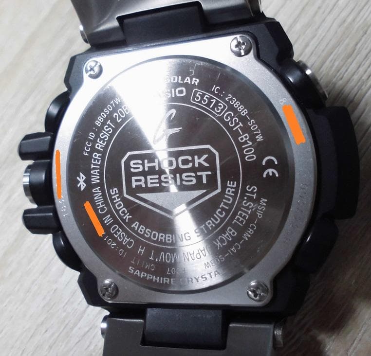 JOY ジーショック GST-B100XA スマホ接続OK メタルバンド