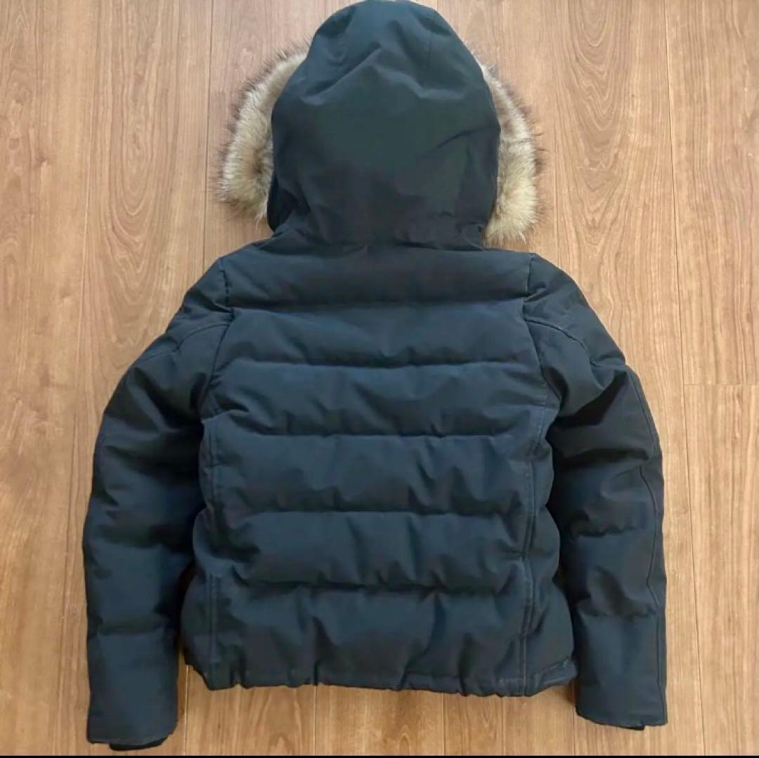 [urari] DANTON ファー付きダウンジャケット　ブラック　34