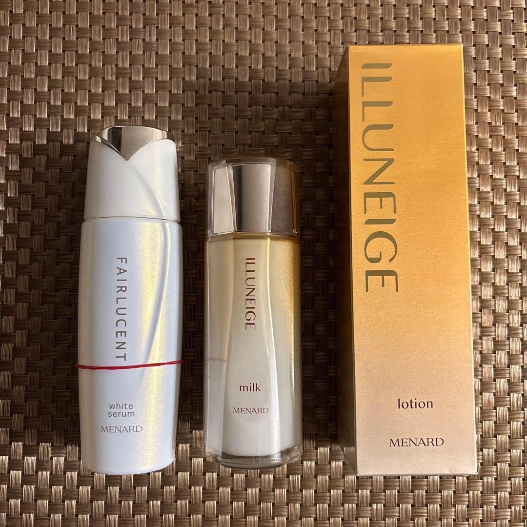 MENARD イルネージュ ローションC & ミルクセットフェアルーセント美容液