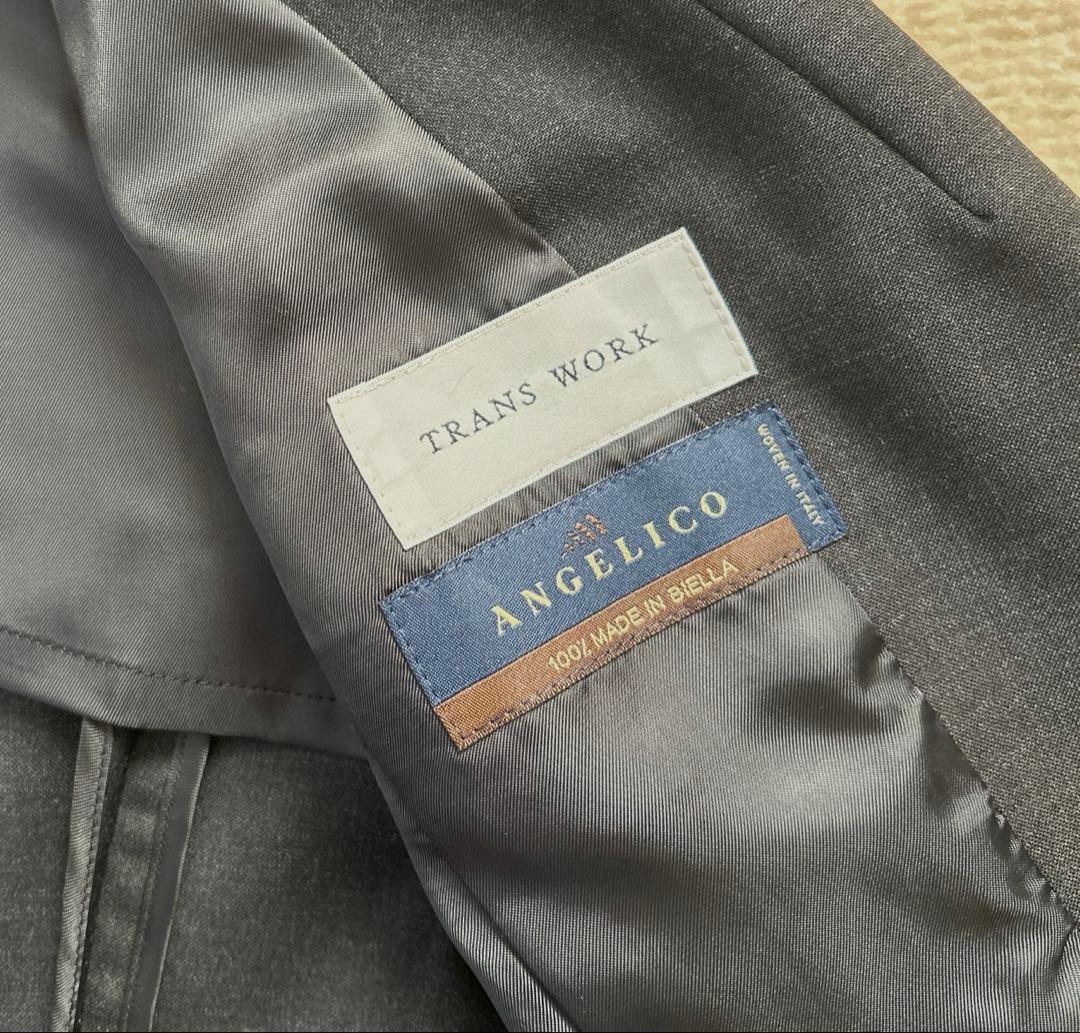 【新品】ANGELICO/トランスワーク　ビジネススーツ　ダークグレー38&40