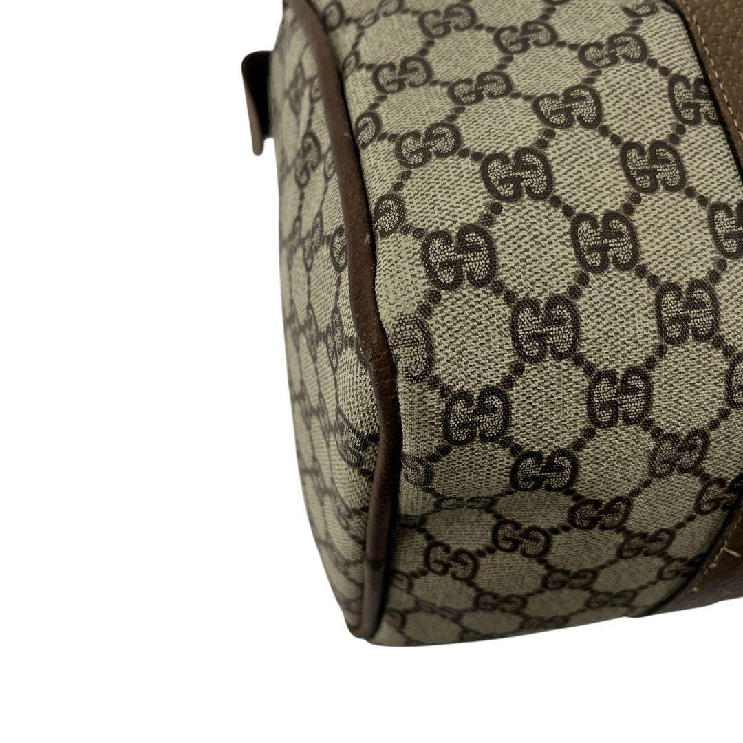 オールドグッチ　ミニボストン　シェリーライン　GGスプリーム　PVC 旅行カバン