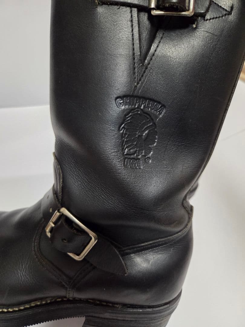 CHIPPEWA　チペワ　エンジニアブーツ　ブラック27863　USサイズ 5E