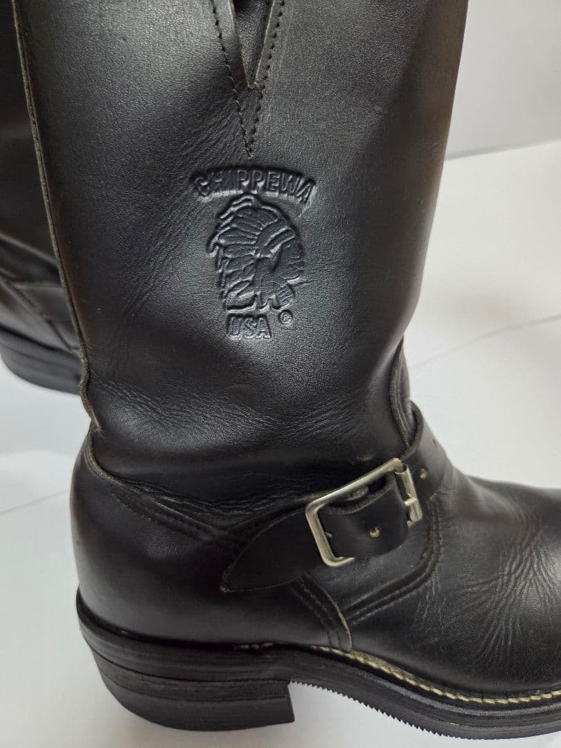 CHIPPEWA　チペワ　エンジニアブーツ　ブラック27863　USサイズ 5E