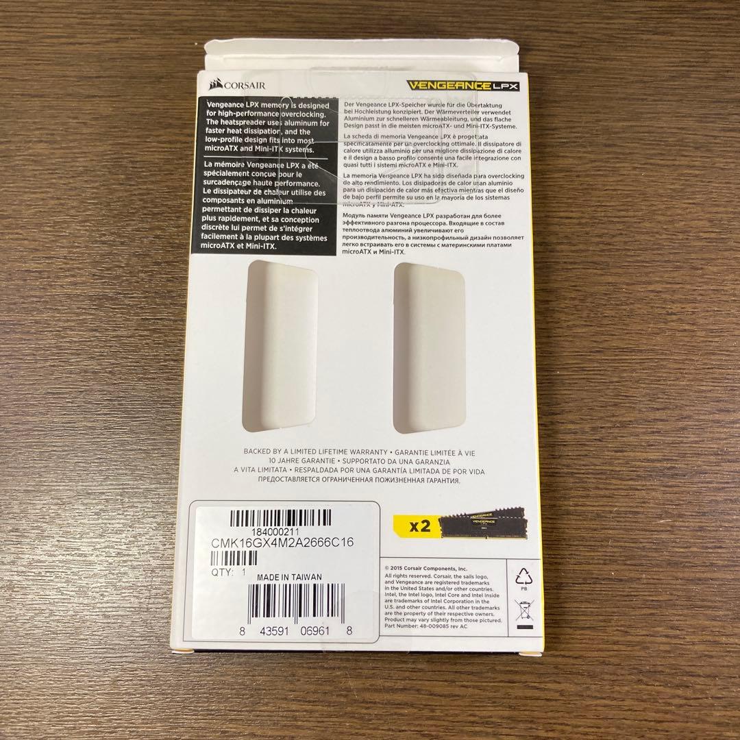 CORSAIR VENGEANCE LPX DDR4 16GB 2666MHz③