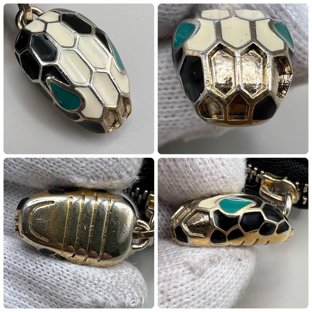 【美品】ブルガリ　小銭入れ　ケース　セルペンティ　蛇　アニマル　バイカラー