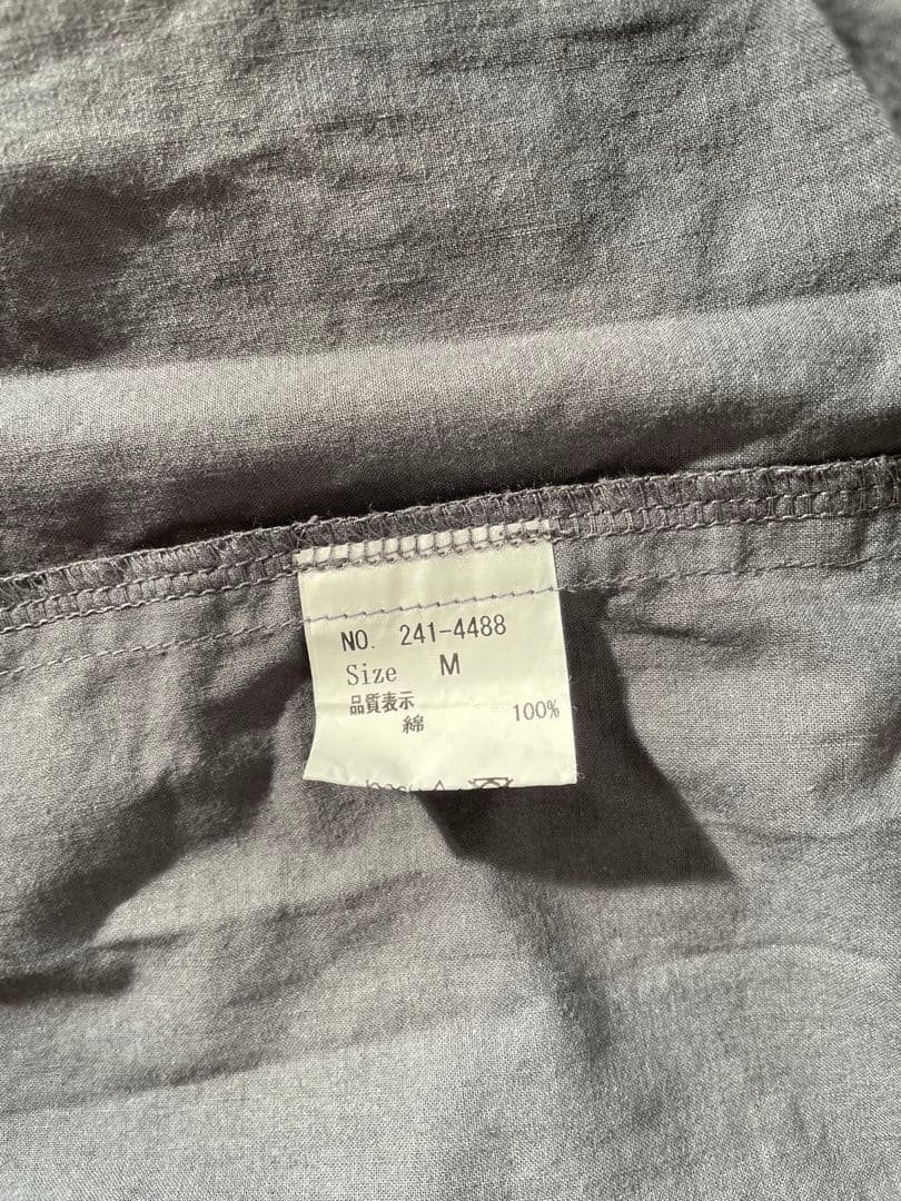 homspun バルキーシーチング　ダブルポケットギャザースカート　グレー