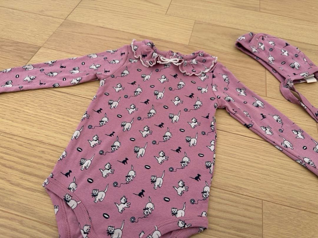 ロンパース・カバーオール Misha&Puff Antique Rose Cat & Mouse