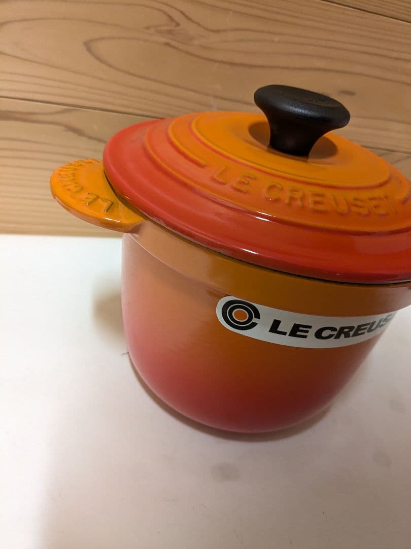 【美品】Le Creuset ル・クルーゼ　ココット・エブリィ 18 オレンジ