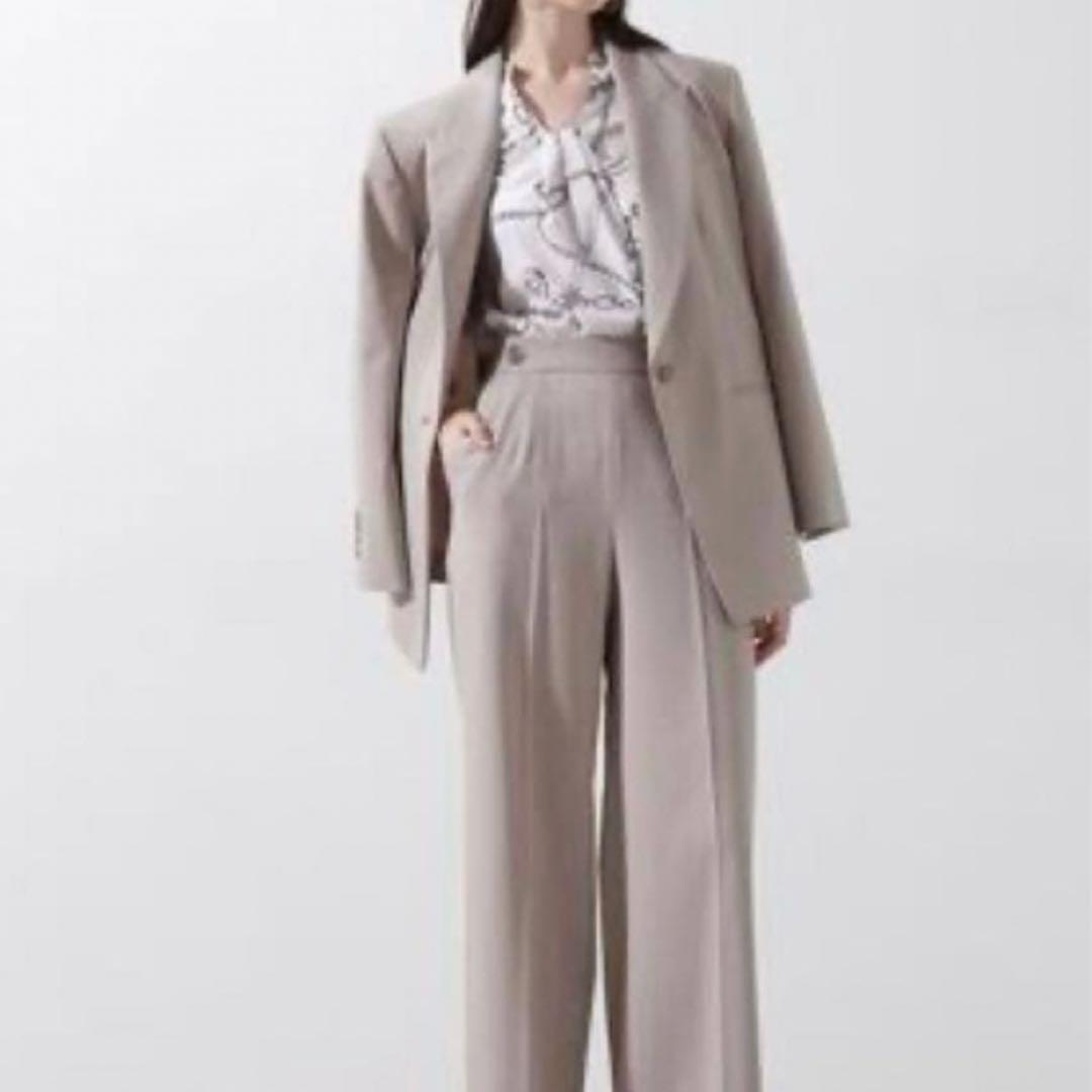 美品ピンキー＆ダイアン38 チェーンプリントブラウス◇ブルー系