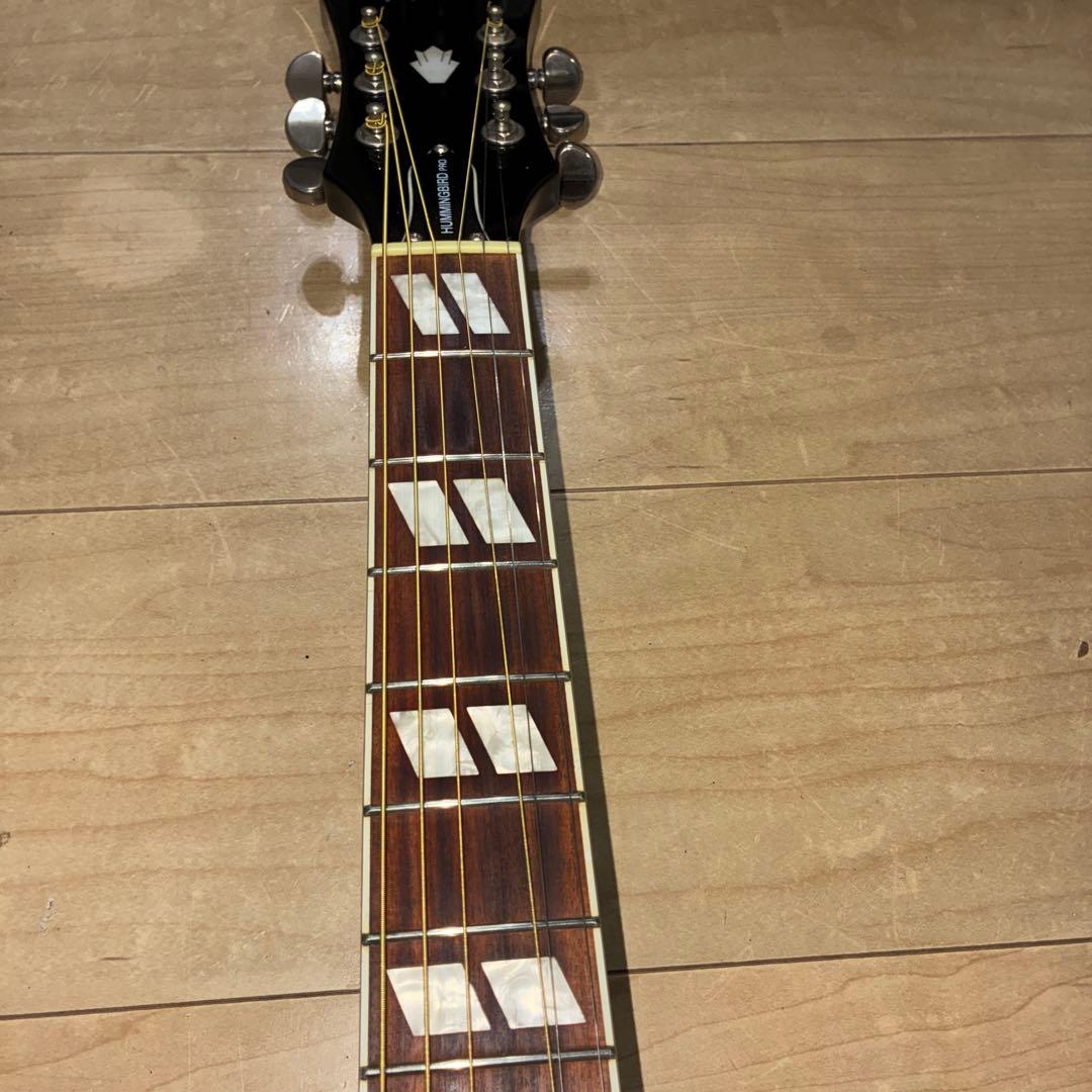 （美品）Epiphone Hummingbird PRO エレアコ ネイビー色