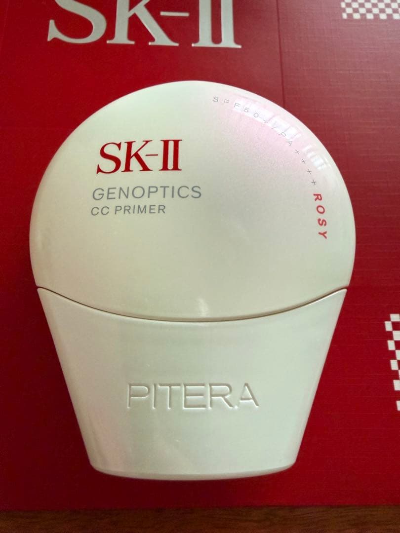 【早者勝】ほぼ未使用！SK-Ⅱ ジェノプティクスCCプライマー ロージーピンク