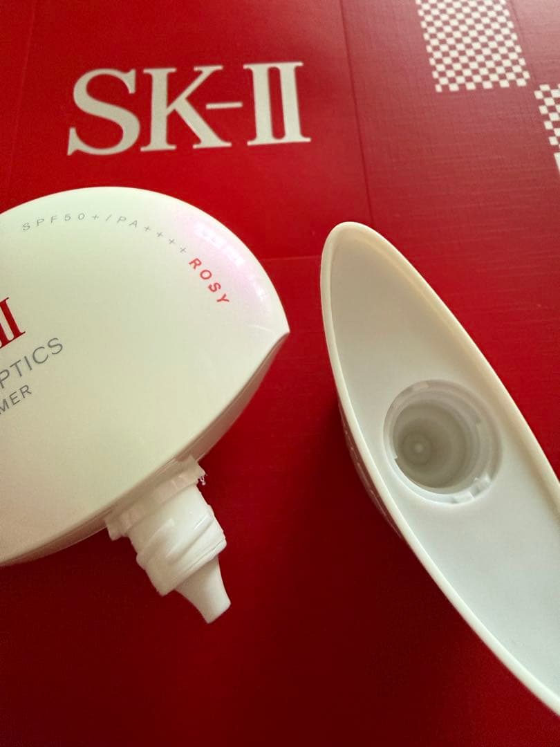 【早者勝】ほぼ未使用！SK-Ⅱ ジェノプティクスCCプライマー ロージーピンク