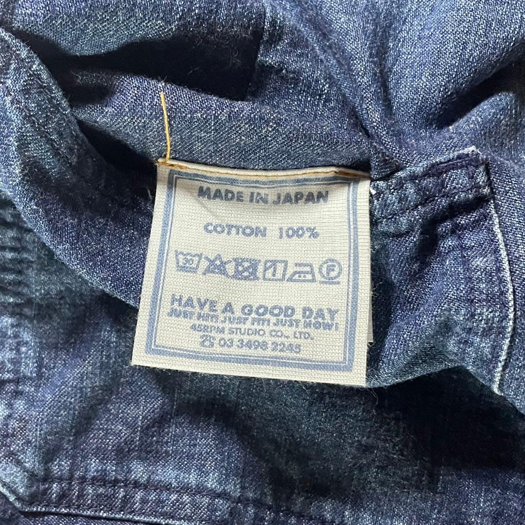 5222【美品】45R 麦デニムのシャルロットペインターパンツ ベイカーパンツ