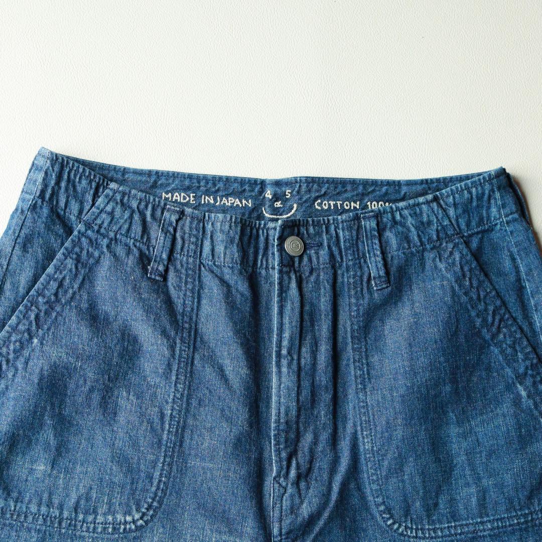 5222【美品】45R 麦デニムのシャルロットペインターパンツ ベイカーパンツ