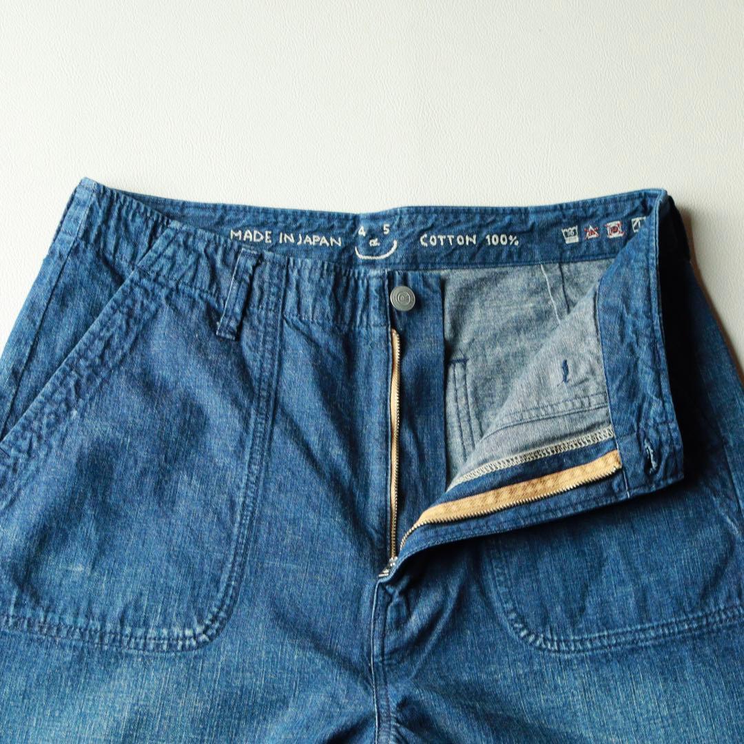 5222【美品】45R 麦デニムのシャルロットペインターパンツ ベイカーパンツ