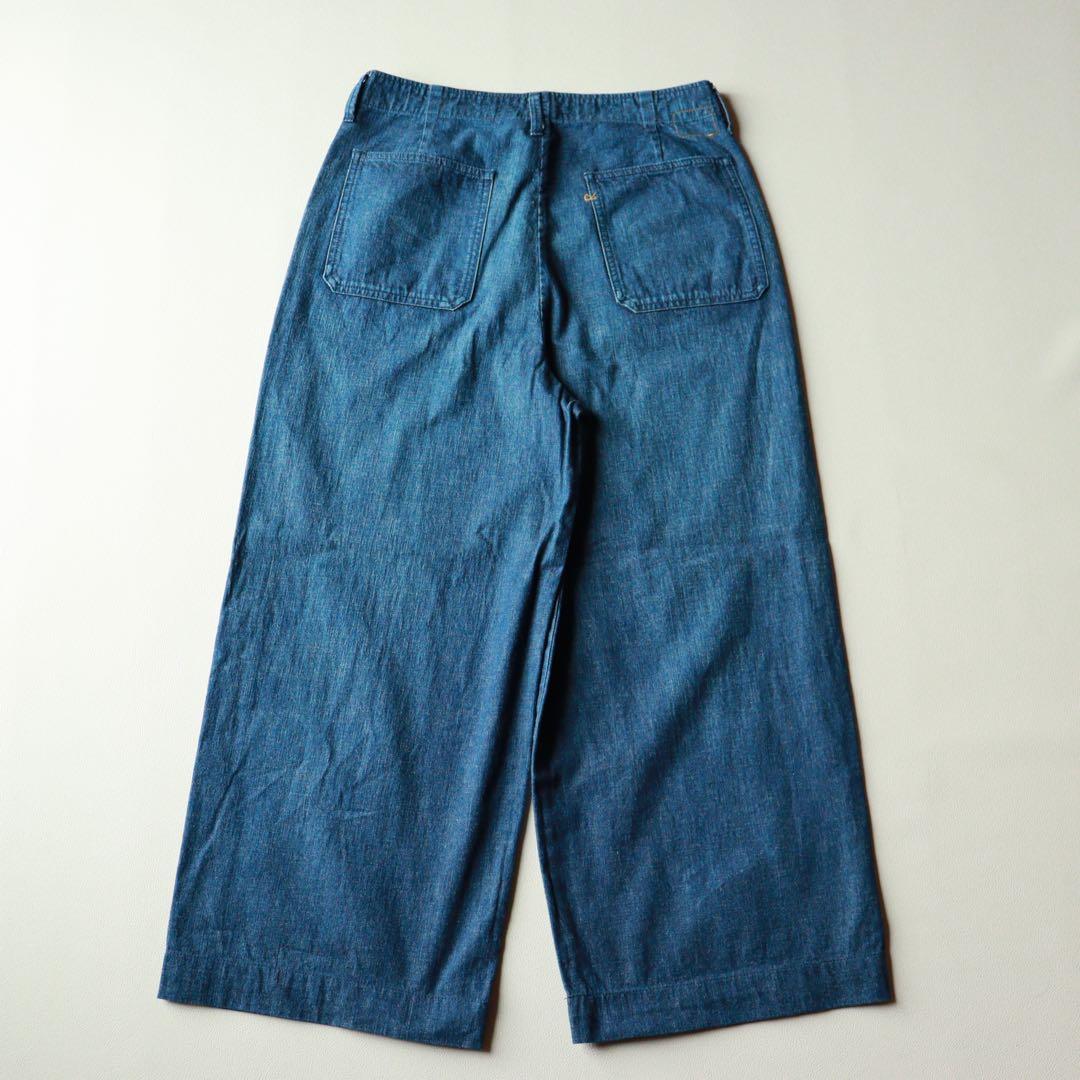 5222【美品】45R 麦デニムのシャルロットペインターパンツ ベイカーパンツ