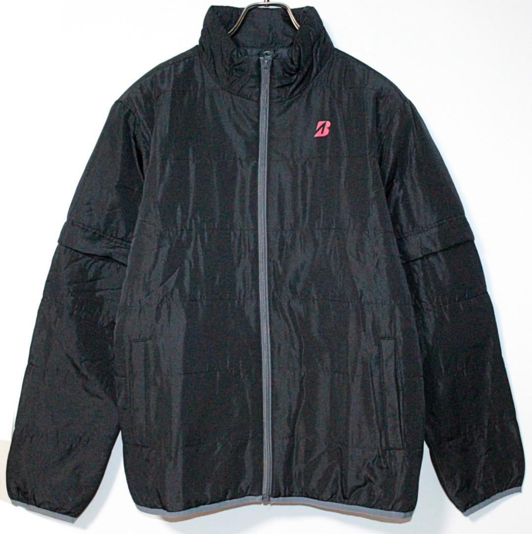未使用 ブリヂストンゴルフ 長袖半袖 2WAY 中綿ブルゾン XLサイズ 黒
