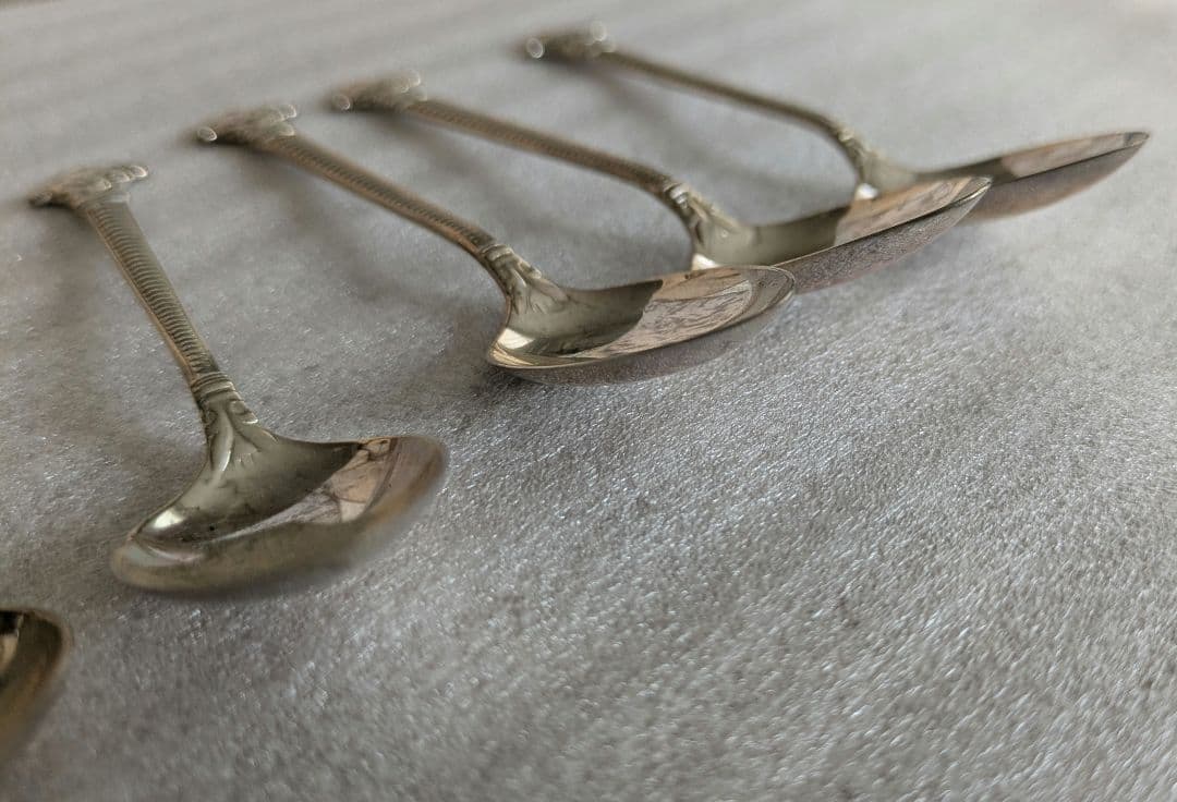 銀製スプーン6本　スターリングシルバー　計約66g