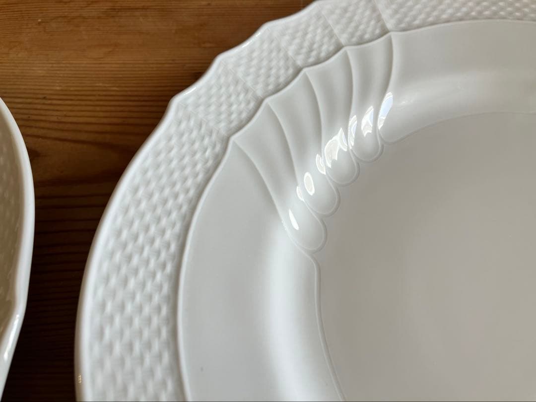 ジノリ　ベッキオホワイト26.5ディナープレート×6