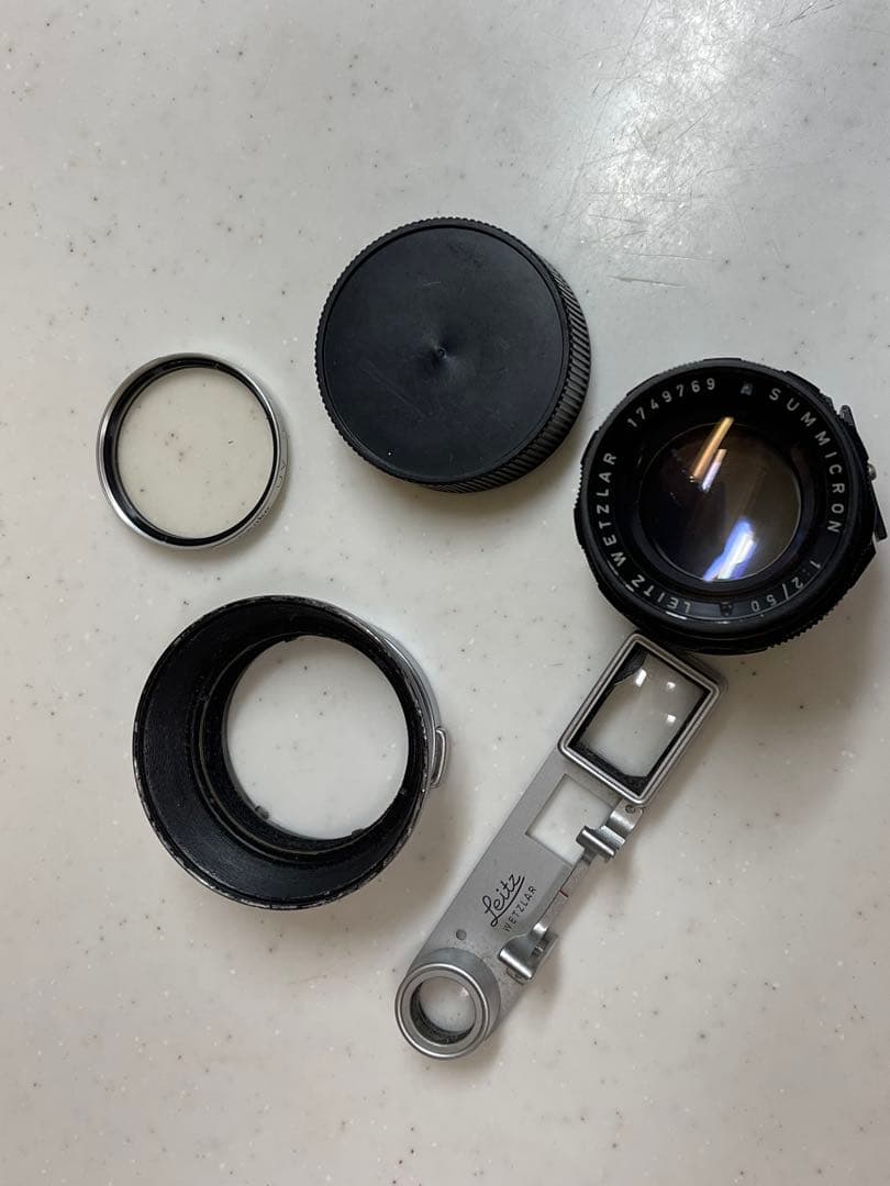 月末限定値下Leitz SUMMICRON 1:2/50 ファインダーアダプタ付