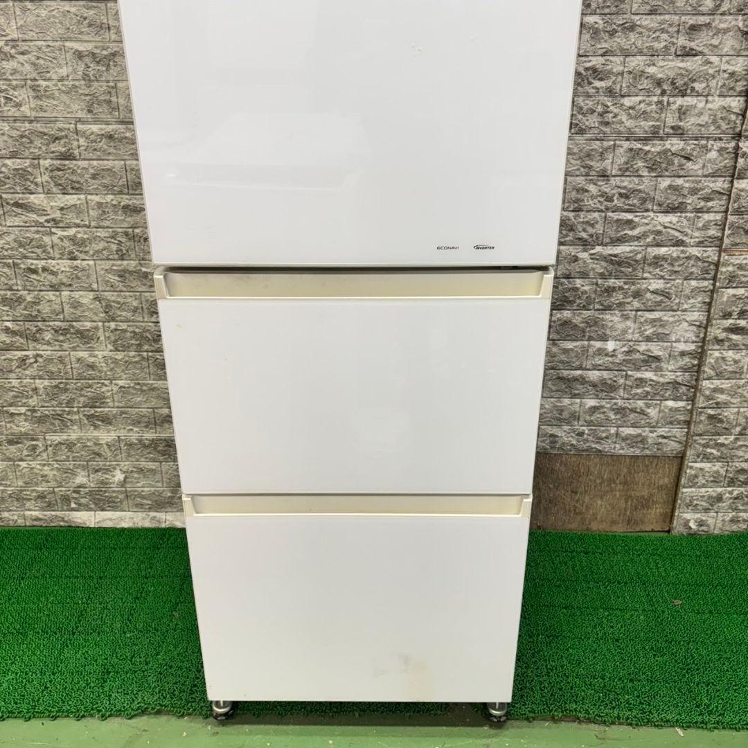 441 冷蔵庫　大型　300L～400L　ガラストップ　自動製氷機　美品　右開き