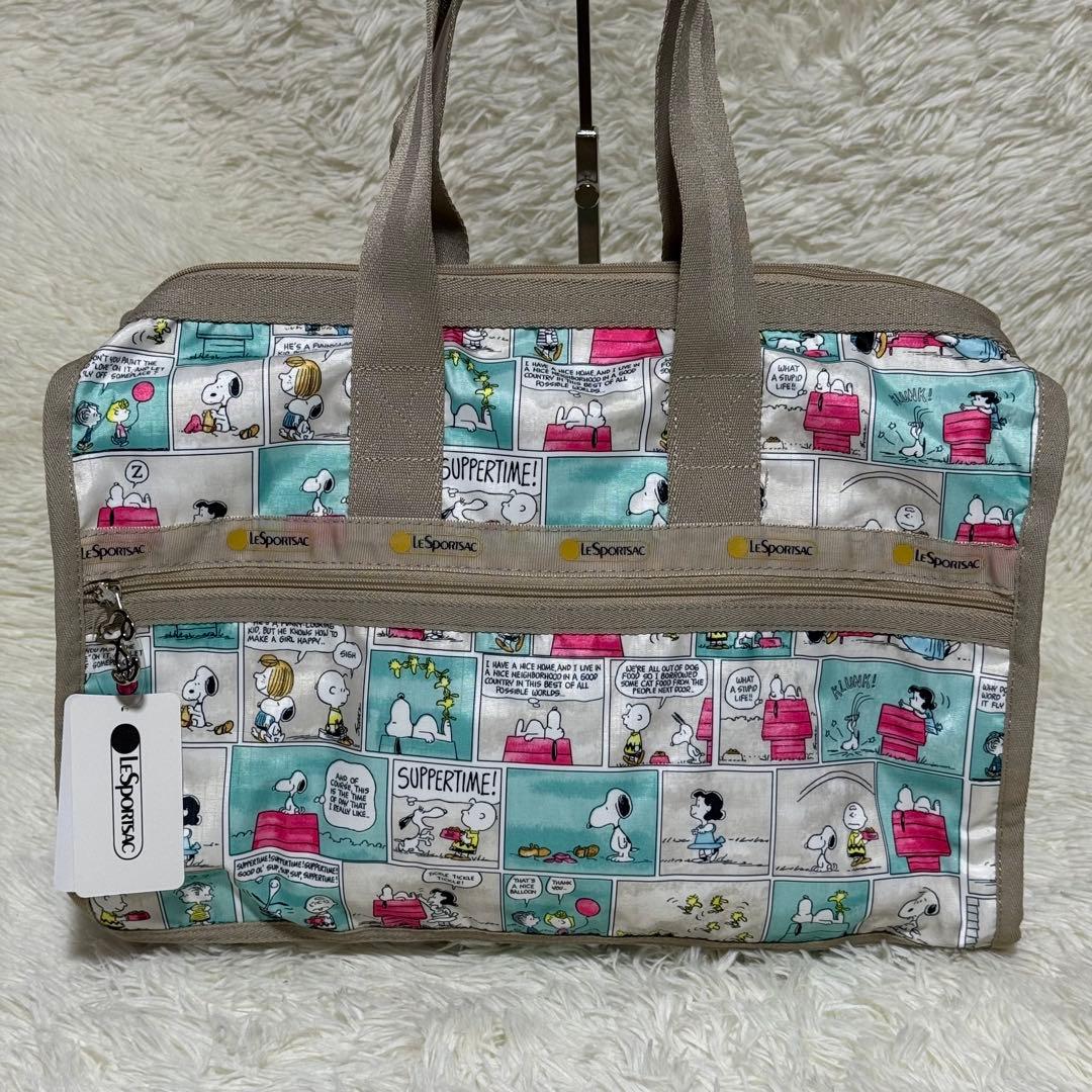 【✨新品同様✨】スヌーピー レスポートサック ボストンバッグ 旅行 ポーチ付き❣️