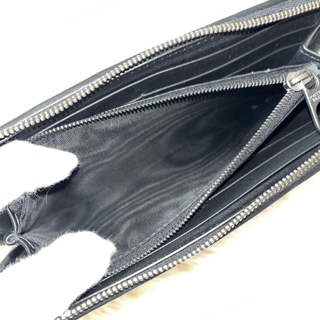 ⭐️未使用品⭐️　ボッテガヴェネタ　イントレチャート　ロングウォレット　ブラック