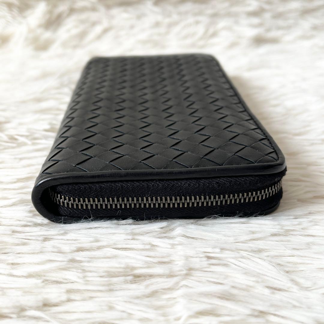 ⭐️未使用品⭐️　ボッテガヴェネタ　イントレチャート　ロングウォレット　ブラック