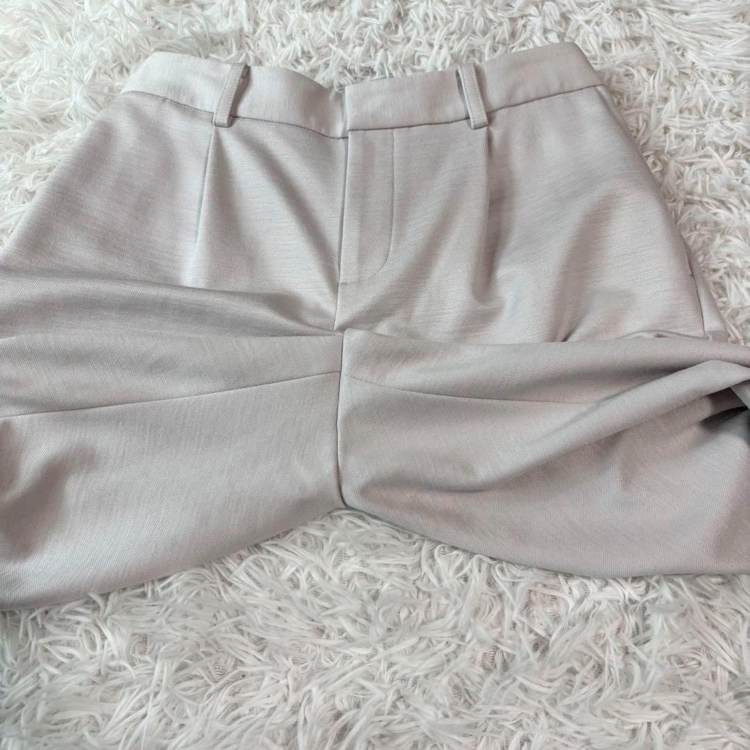 ✨極美品 リネン✨グリーンレーベルリラクシング パンツスーツ ノーカラー 白