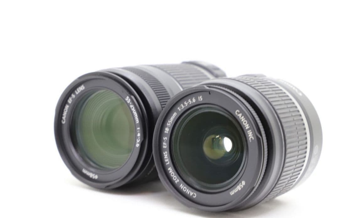 【Wレンズ】Canon EF-S18-55mm IS & 55-250mm IS