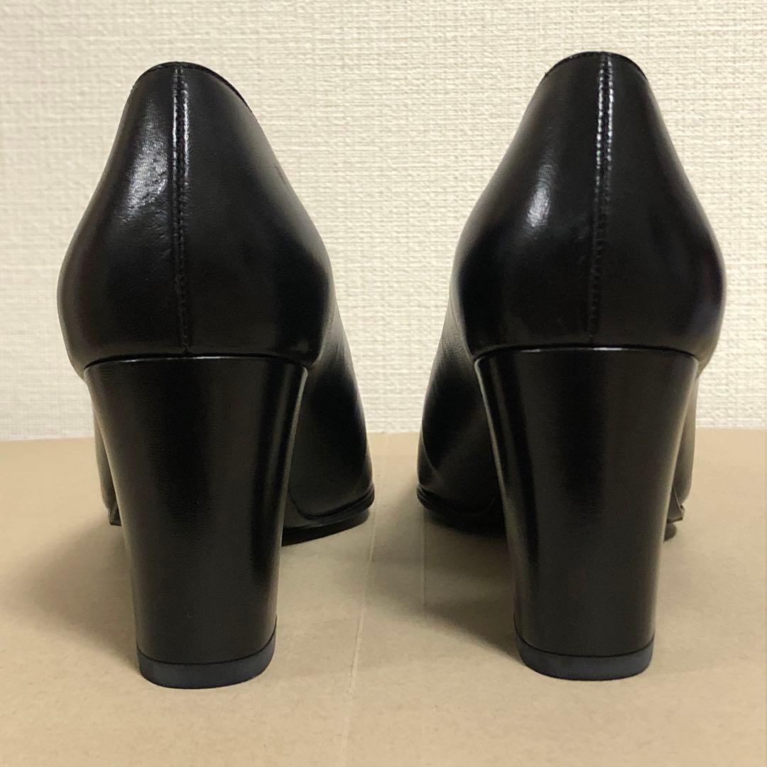 シャネル　CHANEL パンプス　ヒール　ロゴ　ココマーク　エナメル　ブラック