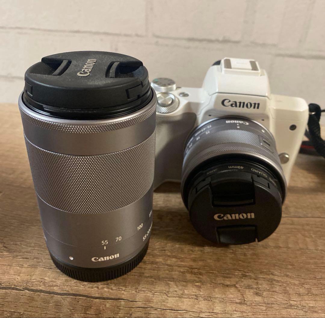 Canon EOS KISS M Wズームキット WH