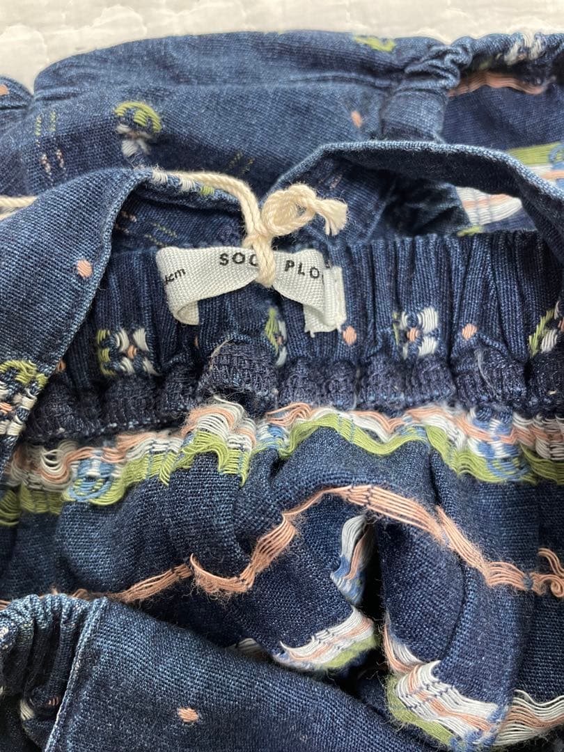 ロンパース・カバーオール Soor ploom oona romper embroidered denim