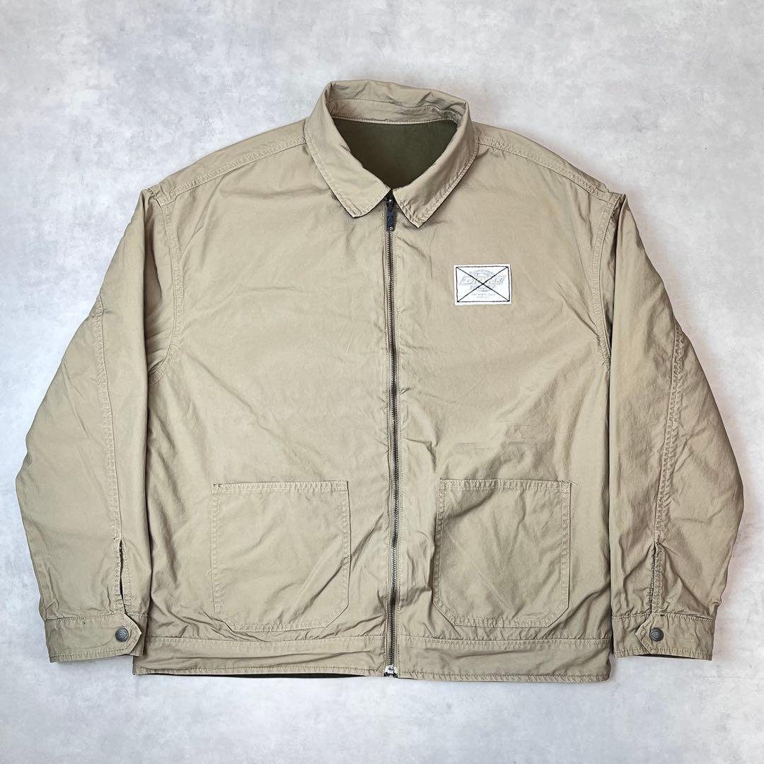 Dickies ヘリンボーン ワークジャケット リバーシブル カーキ ベージュ