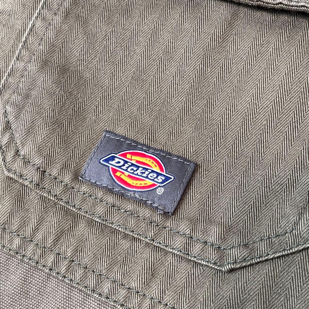 Dickies ヘリンボーン ワークジャケット リバーシブル カーキ ベージュ