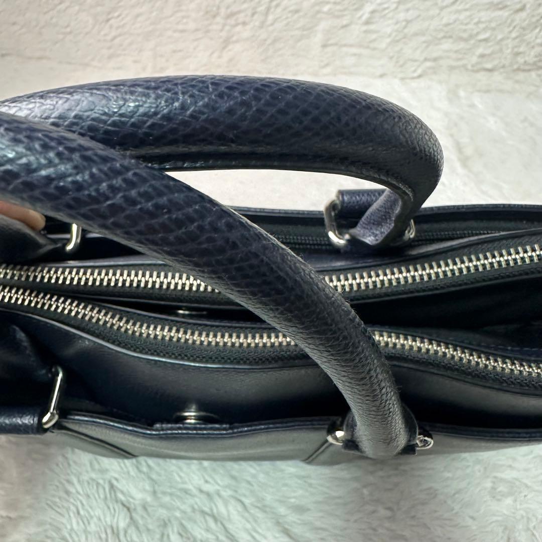 極美品 コーチ ビジネスバッグ メトロポリタン 2way A4PC PVCレザー