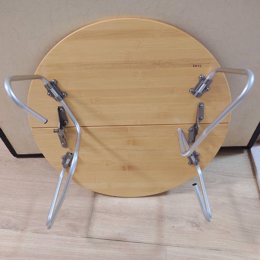  peak ワンアクション　ちゃぶ台　竹　s