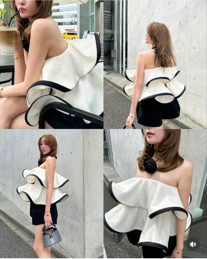 ふ*う様 シェリエ sheller BLOOM tweed tops