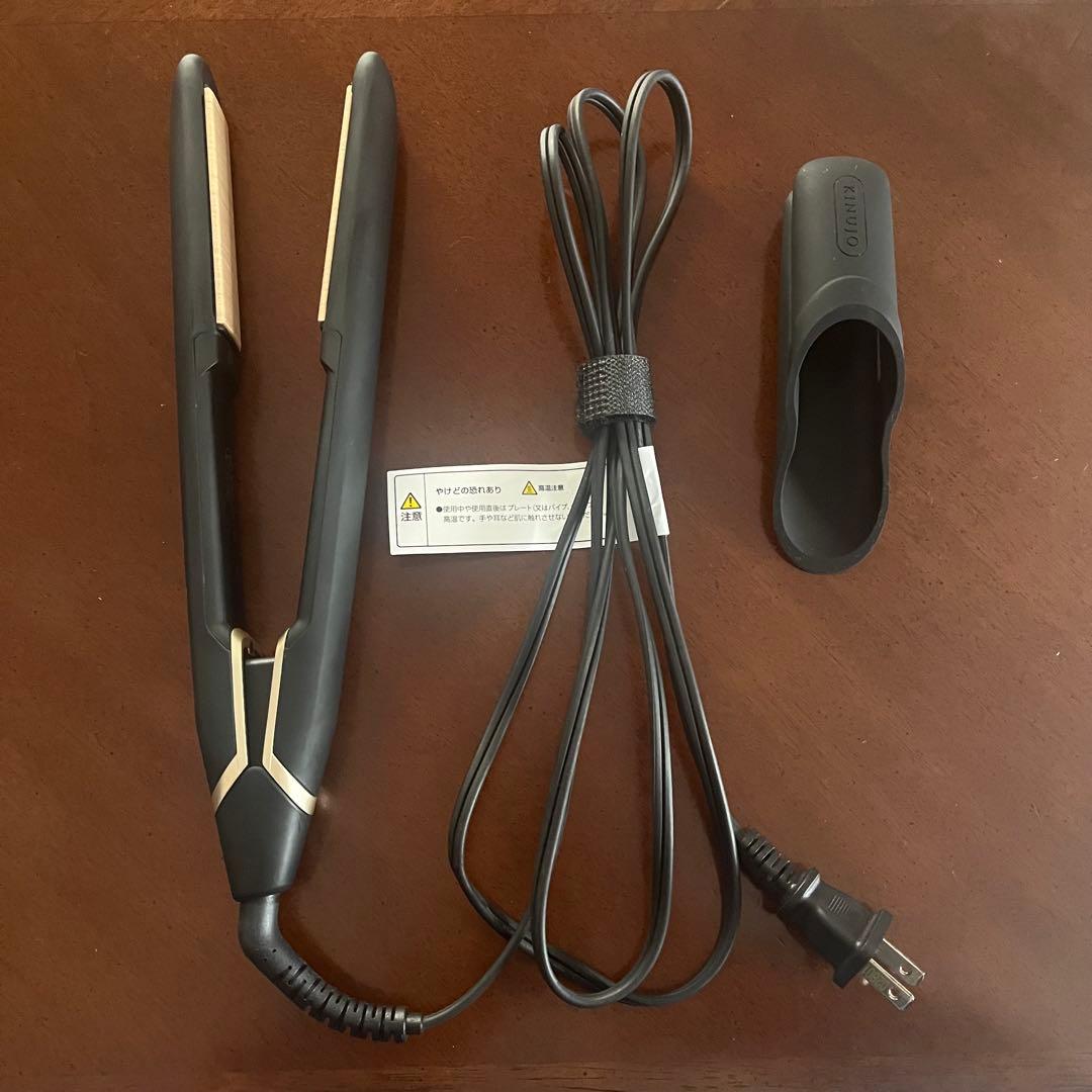 KINJUO W worldwide ストレートヘアアイロン ブラック 絹女