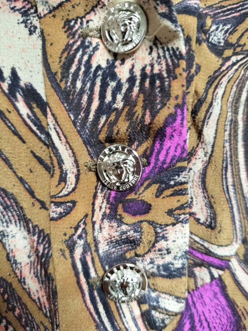 VERSACE JEANS COUTUREシルク ワンピース 24/38