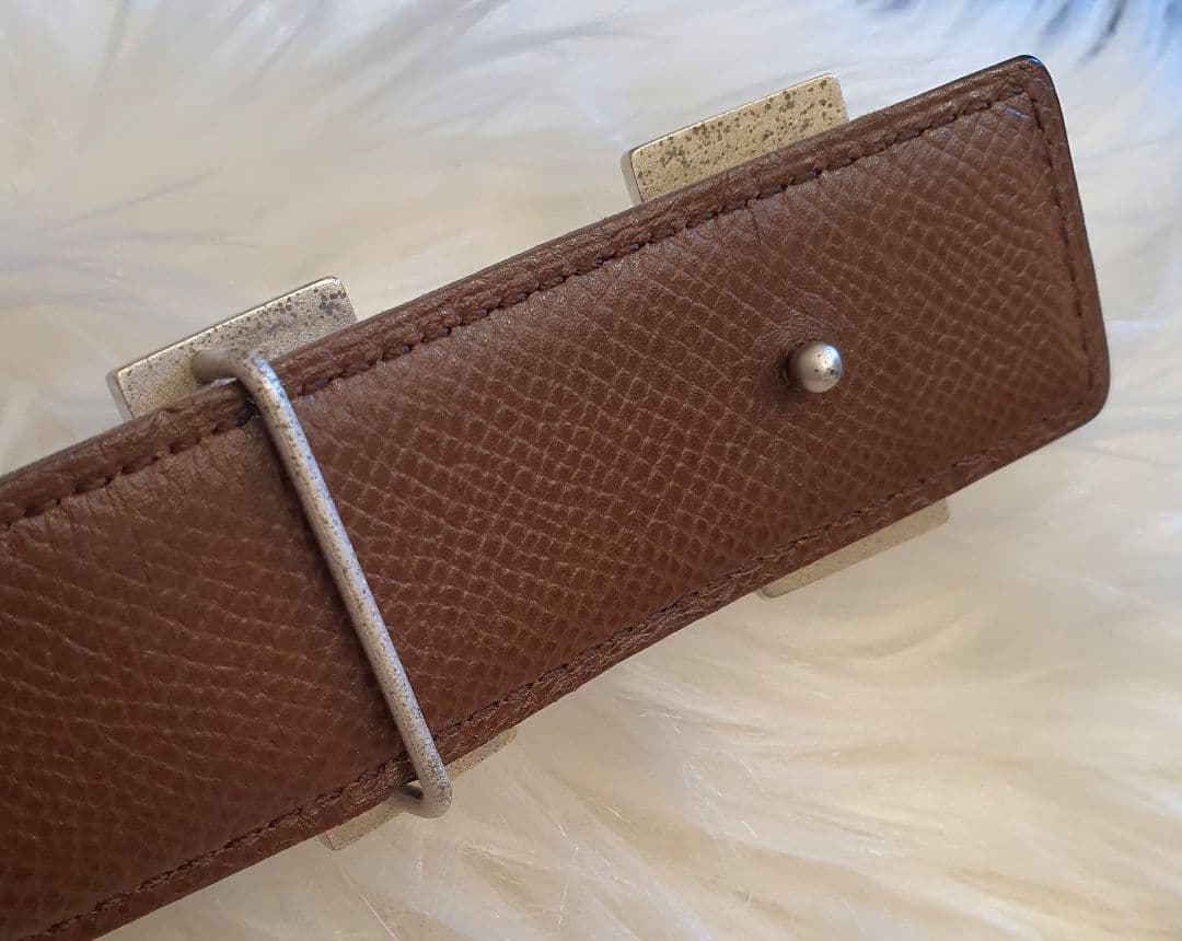 ✨HERMES エルメス Hバックル ベルト レザー 皮ベルト 黒✨