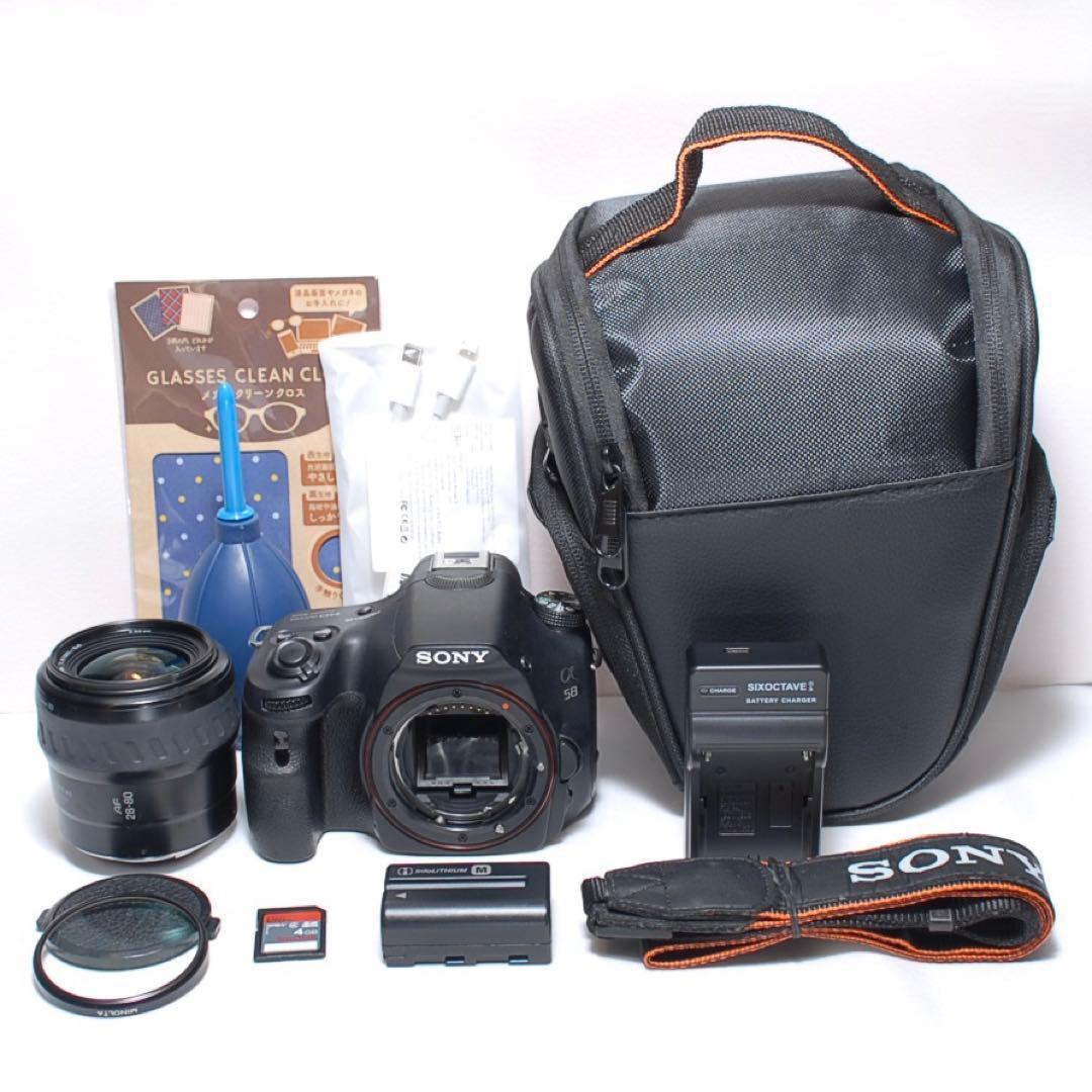 美品✨SONY α58✨シングルレンズ✨すぐに使えます✨高画質＆高性能✨入門機