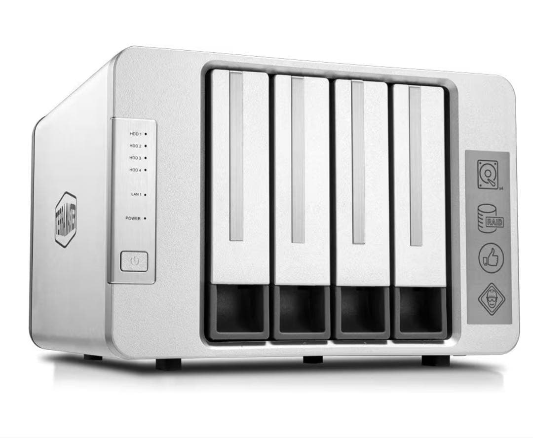 TerraMaster F4-210 4ベイNAS RAID対応 シルバー